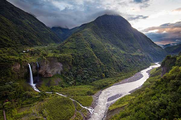   Banos Awesome and beatify waterfalls in Andean Ecuador 