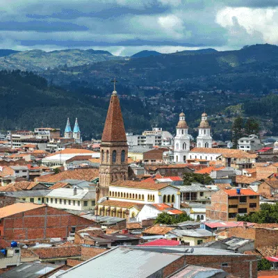 Cuenca beauty city around the mountain in Ecuador