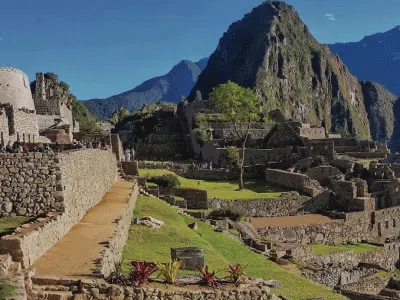 Archeologic ruins of Machu Picchu in Peru