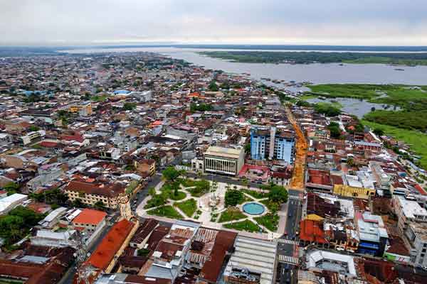  Iquitos city in the middle of Amazon Jungle of Peru 