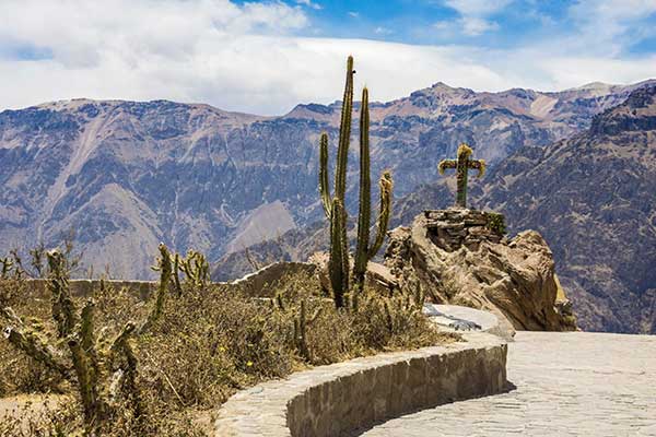  Cruz del Condor a paranoramic view in the Colca Canyon 