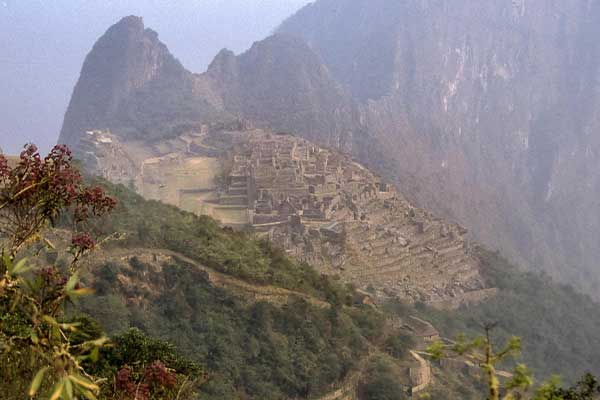  Intipunku or sun gate, the last point of Incatrail before to arrive to Machu Picchu citadel. 