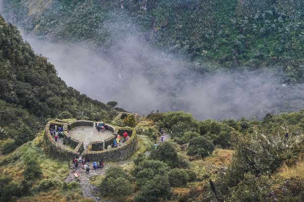  Third stop of the Inca trail, route to Machu Picchu 