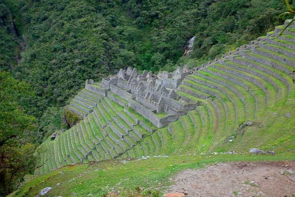  Fifth stop of Inca trail (Wiñya wayna) route to Machu Picchu 