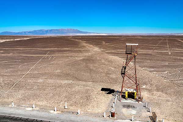  Nazca Observation Tower used to view glyphs in private, luxury tours and trips 