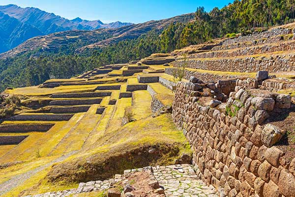  Chinchero andenes in the high altitude of Cusco 