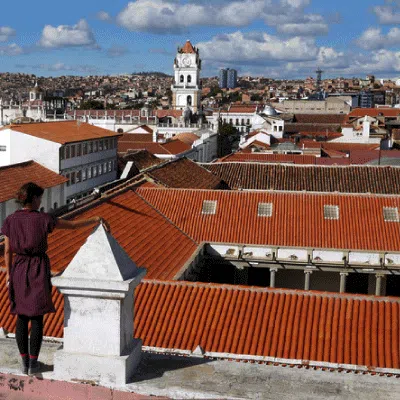  Colonical Sucre city in Bolivia