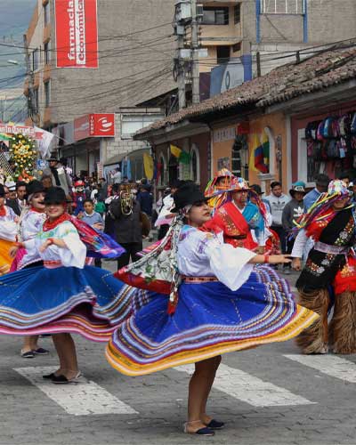 Traditional indigenous in Ecuador